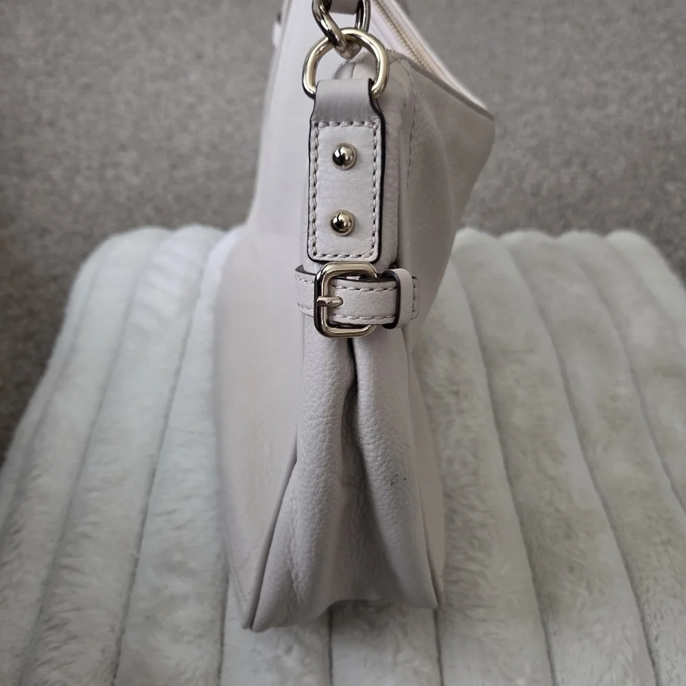Kate Spade Pine Street‎ Finley Pebbled Leather Cream Handbag Hobo Bag NWT *READ